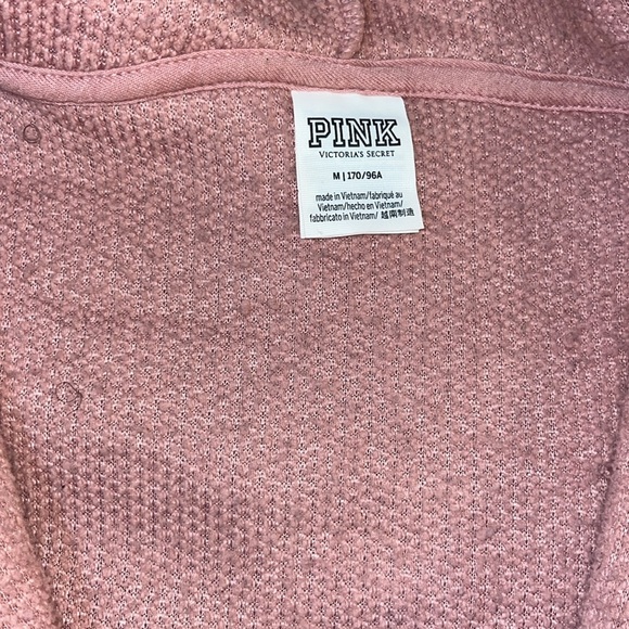 PINK Victoria's Secret Textured Sherpa Hoodie - Picture 2 of 3